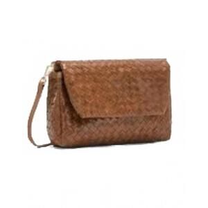 NEW UASHMAMA women's terme intrecciato shoulder bag in brown weave